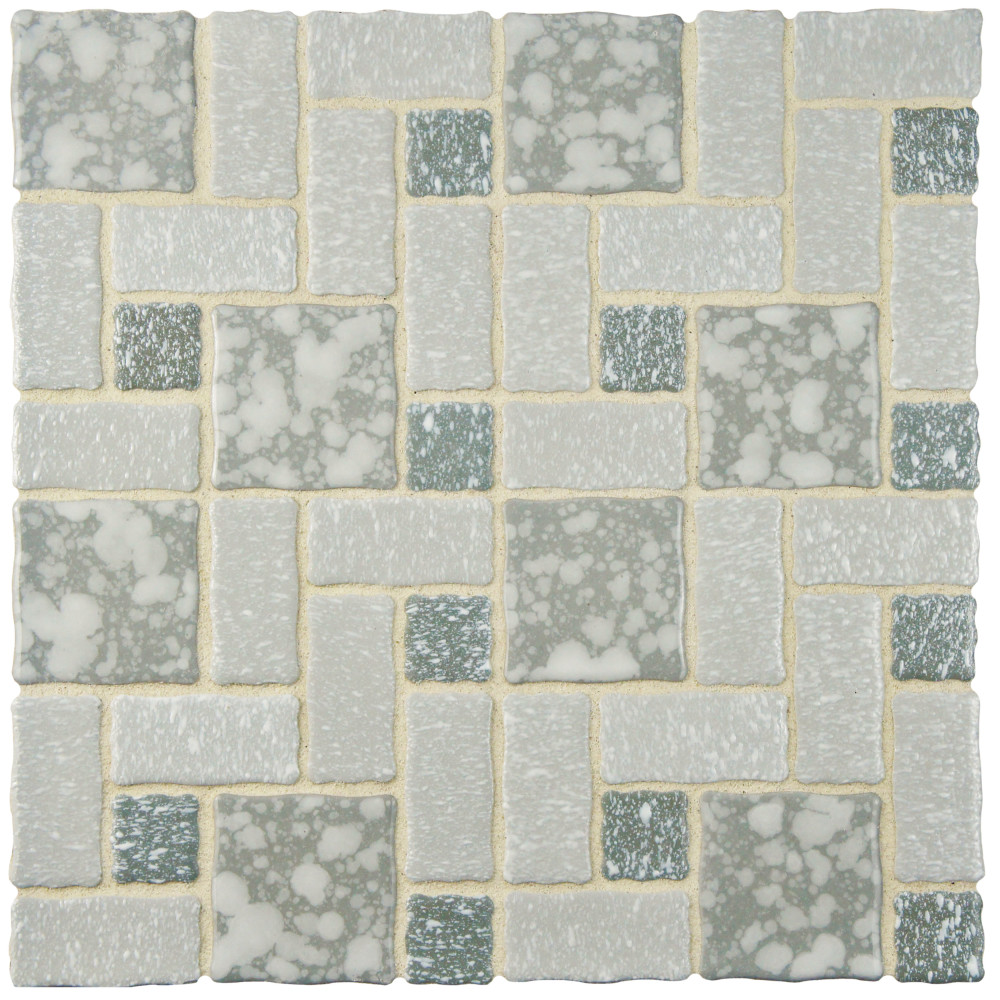 Academy Grey 11.88x11.88 Square Porcelain Floor and Wall Digital Pattern