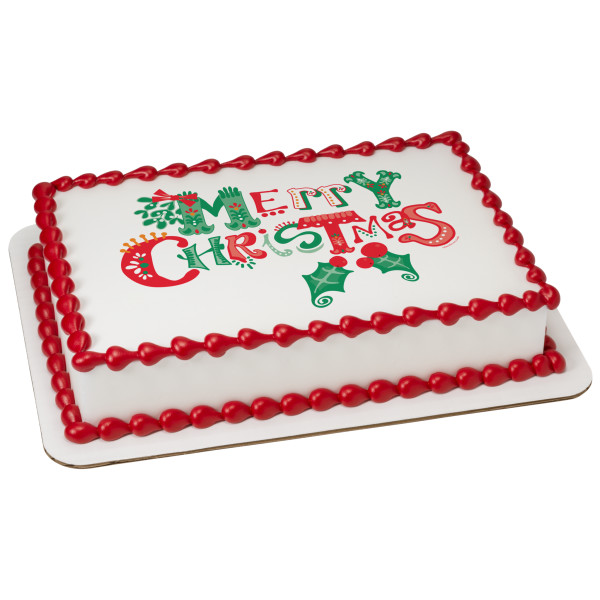 Merrymaking Merry Christmas PhotoCake® Edible Image®