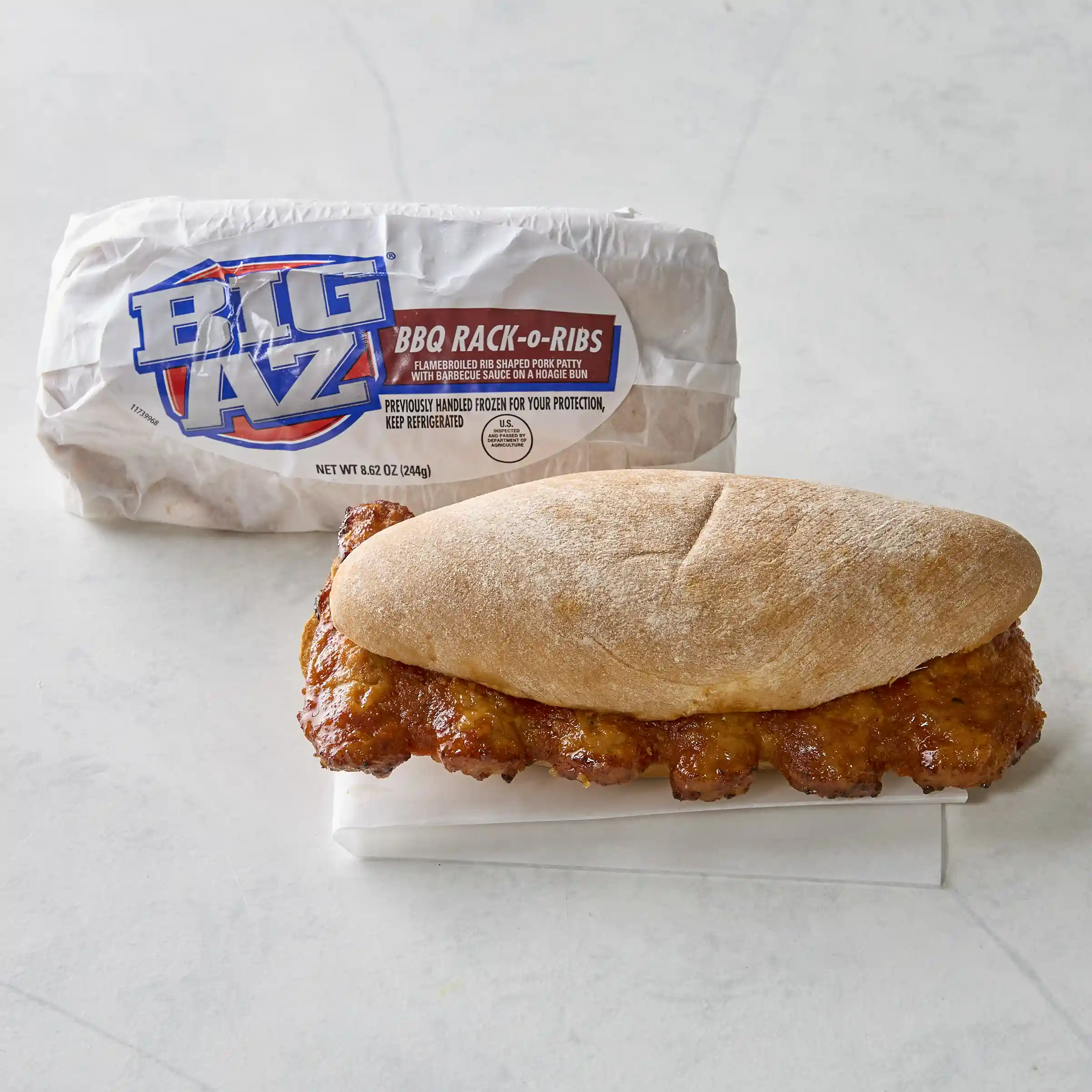 Big AZ® Rack-O-Ribs BBQ Pork Rib Sandwich_image_1