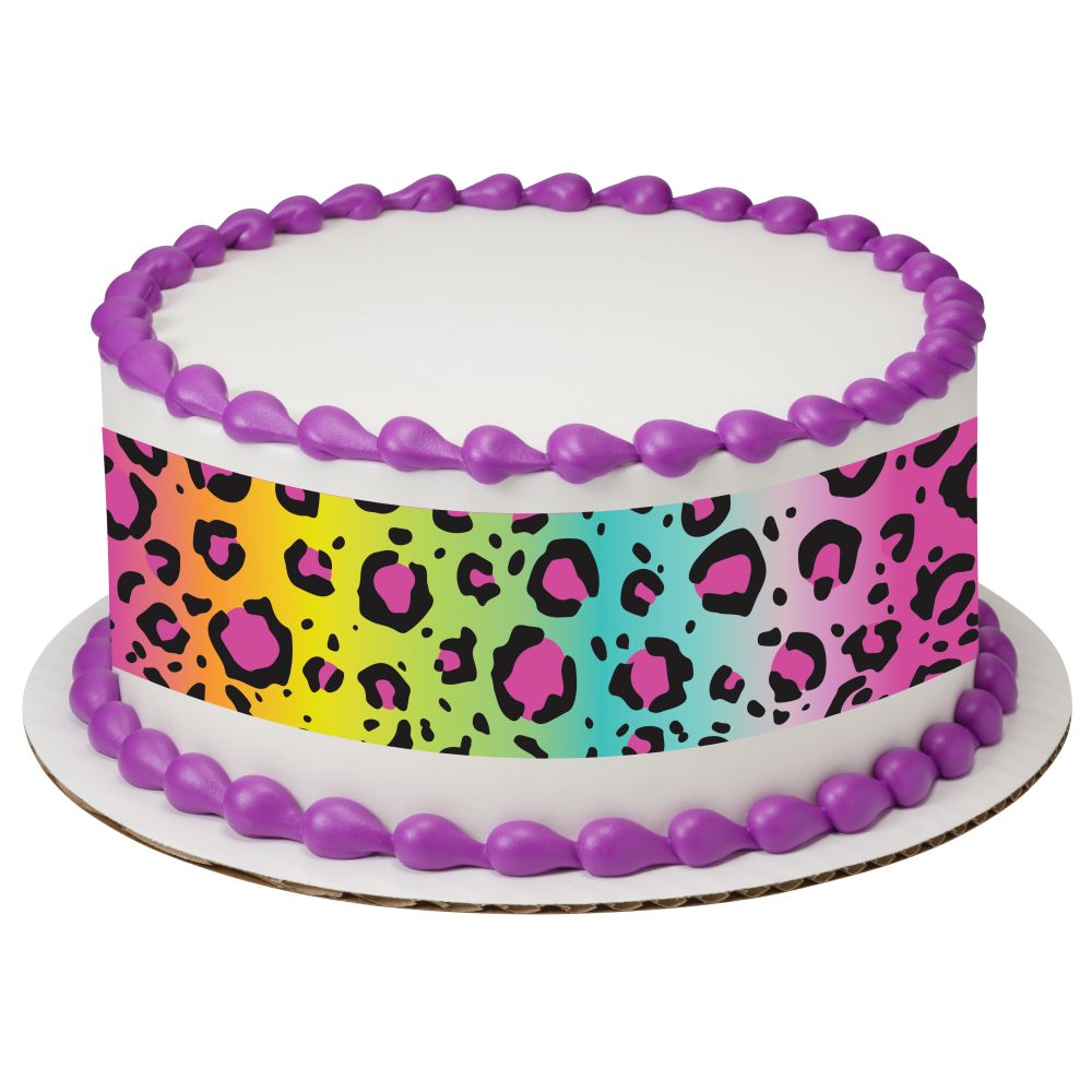 Image Cake Rainbow Animal Print