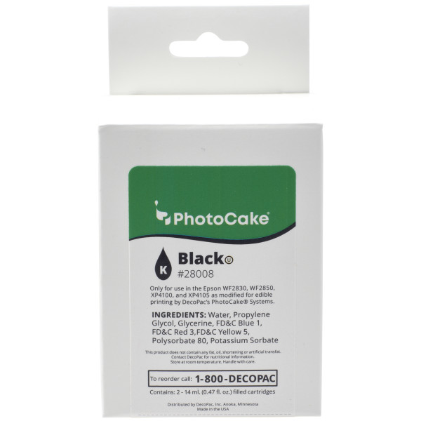Epson "U" Series Cartridge - Black - Epson WF-2830U, WF-2850U, XP-4100U, XP-4105U PhotoCake® Ink