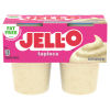JELL-O Tapioca Fat Free Pudding Snack Cups, 4 ct