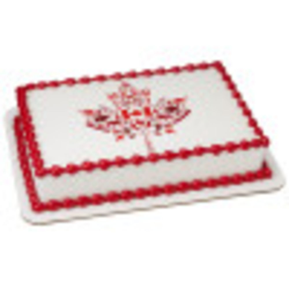 Image Cake Canadian Maple Leaf