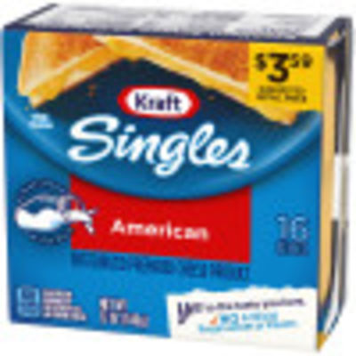 kraft singles cheese slices american