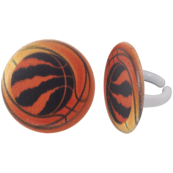 NBA Team Basketball Cupcake Rings