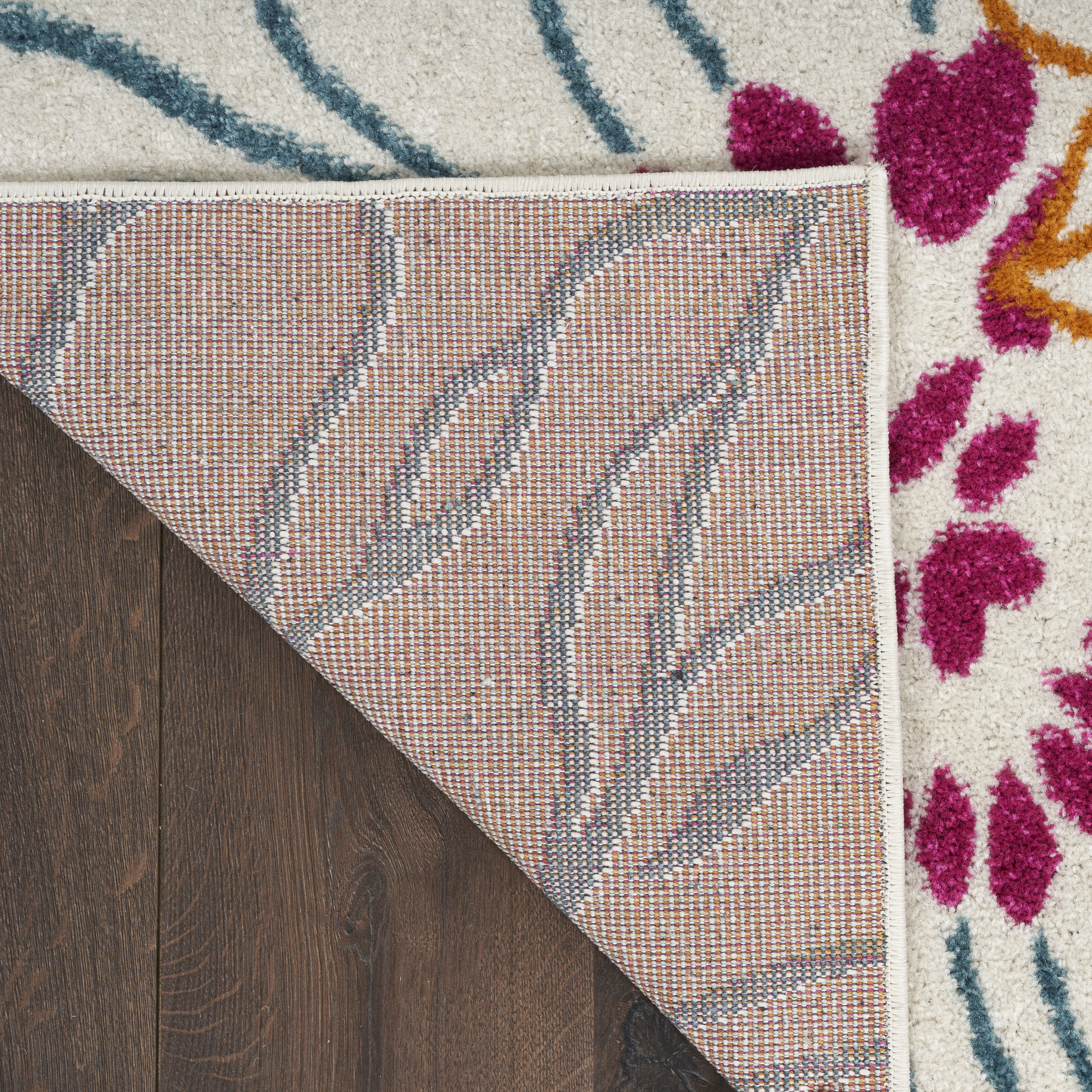 Nourison Passion 2'2" x 10' Ivory Multicolor Contemporary Indoor Rug