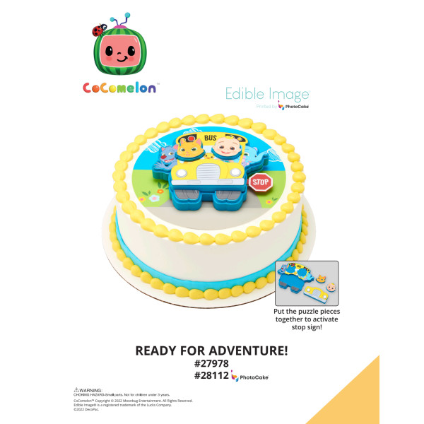 CoComelon™ Ready for Adventure! The Magic of Cakes® PhotoCake® Enhanced Round Background Page