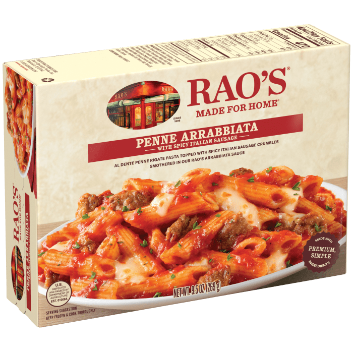 Penne Arrabbiata with Spicy Italian Sausage Frozen Meal, 9.5 oz - Left angle Image
