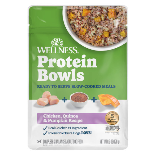Wellness Protein Bowls Chicken, Quinoa & Pumpkin Front packaging