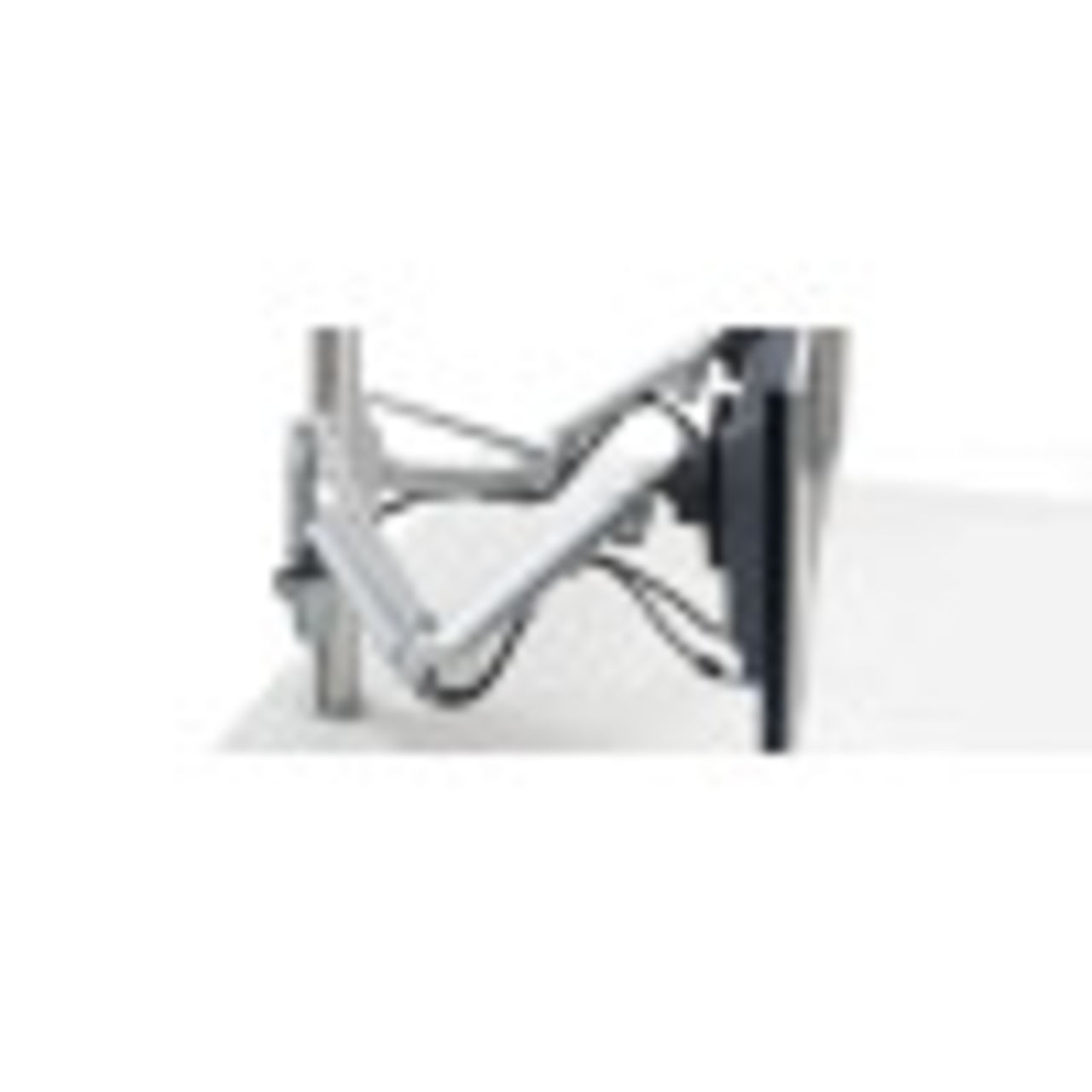 Gas spring movement and flexible joints offer unsurpassed adjustability.