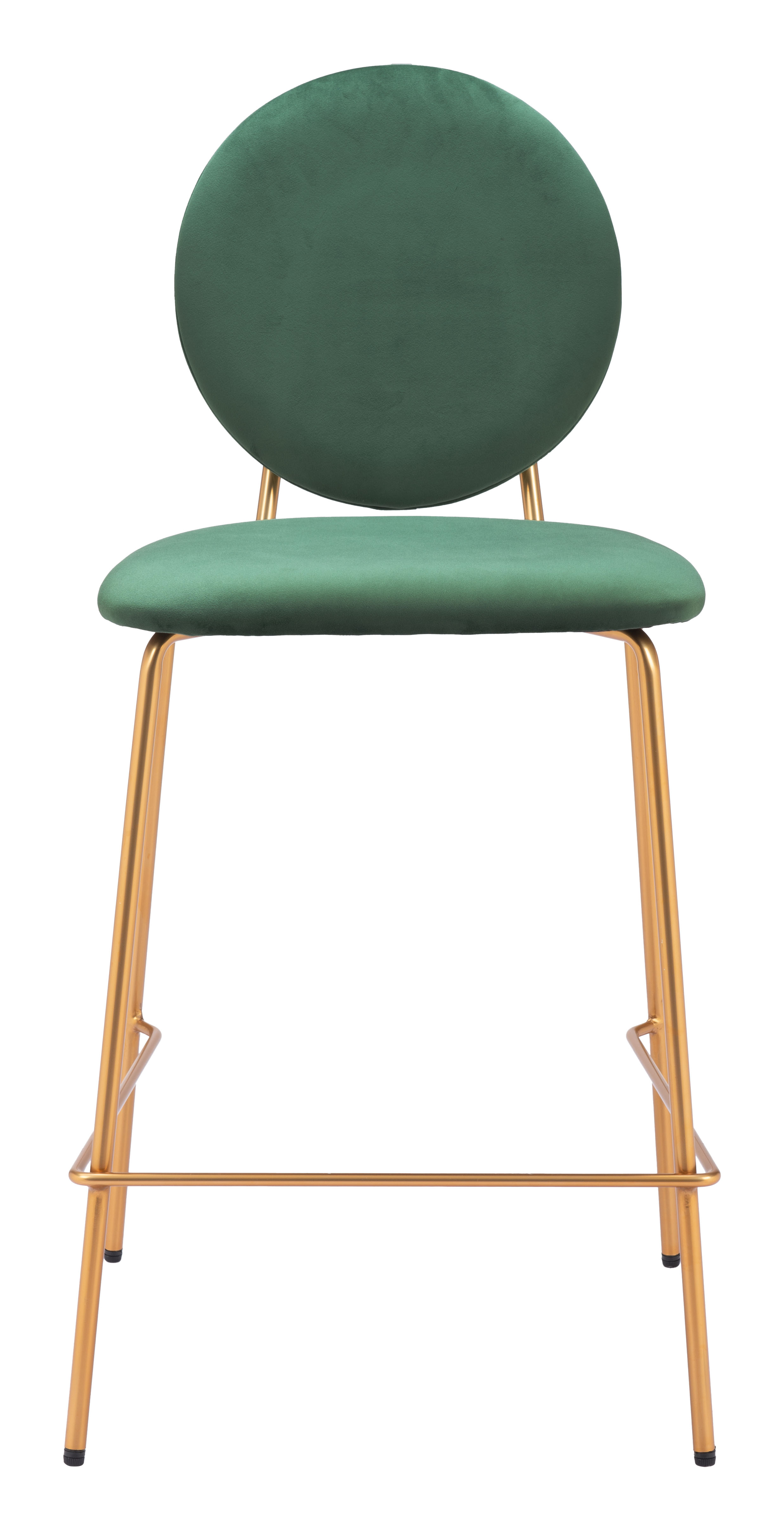Odessa Counter Stool (Set of 2) Green & Gold product image