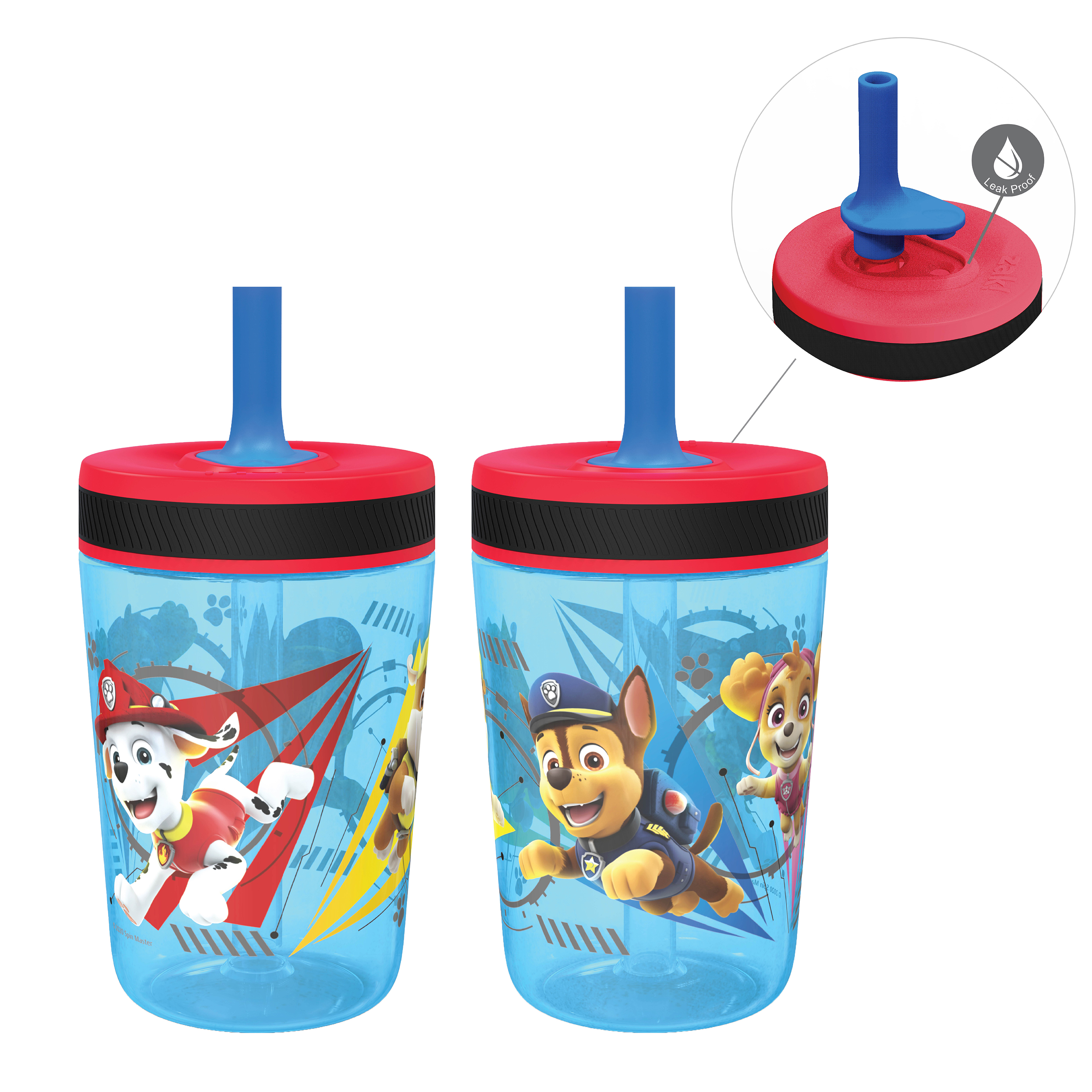Paw Patrol 15 ounce Plastic Tumbler with Lid and Straw, Marshall and Skye, 2-piece set slideshow image 1 Paw Patrol 15 ounce Plastic Tumbler with Lid and Straw, Marshall and Skye, 2-piece set slideshow image 1