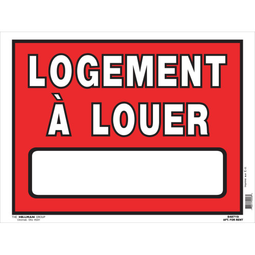 French Apartment For Rent Sign, 12