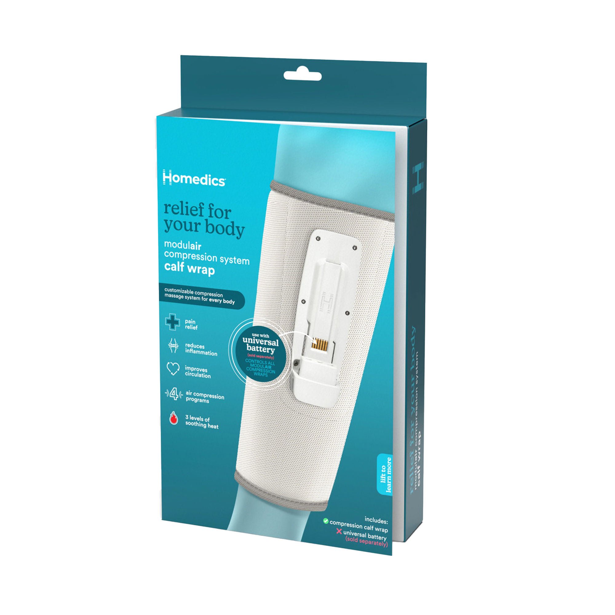 HoMedics USA LLC WRAP, COMPRESSION MODULAIR CALF/BATTERY BUNDLE (4/CS)