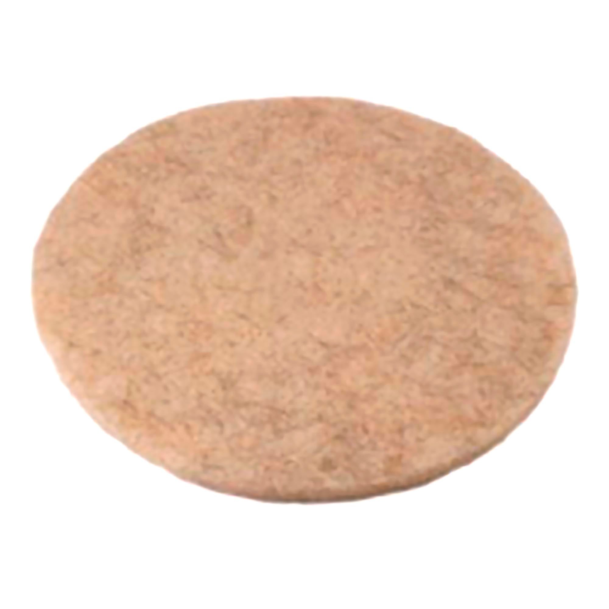 Hard Floor Burnishing Pad Performance Plus 20 Inch Diameter Natural Medium Natural Hair / Polyester