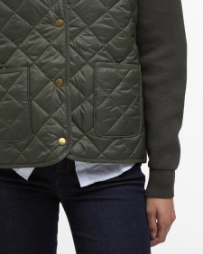 Hollies Quilted Jumper Olive