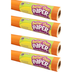 Better Than Paper® Bulletin Board Roll, 4' x 12', Orange, Pack of 4