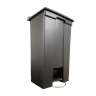 Rubbermaid Commercial, Legacy, 23gal, Plastic, Black, Rectangle, Receptacle