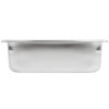 Third-size 4-inch-deep Super Pan V® stainless steel steam table pan