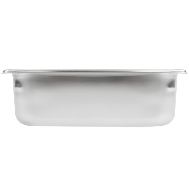 Third-size 4-inch-deep Super Pan V® stainless steel steam table pan