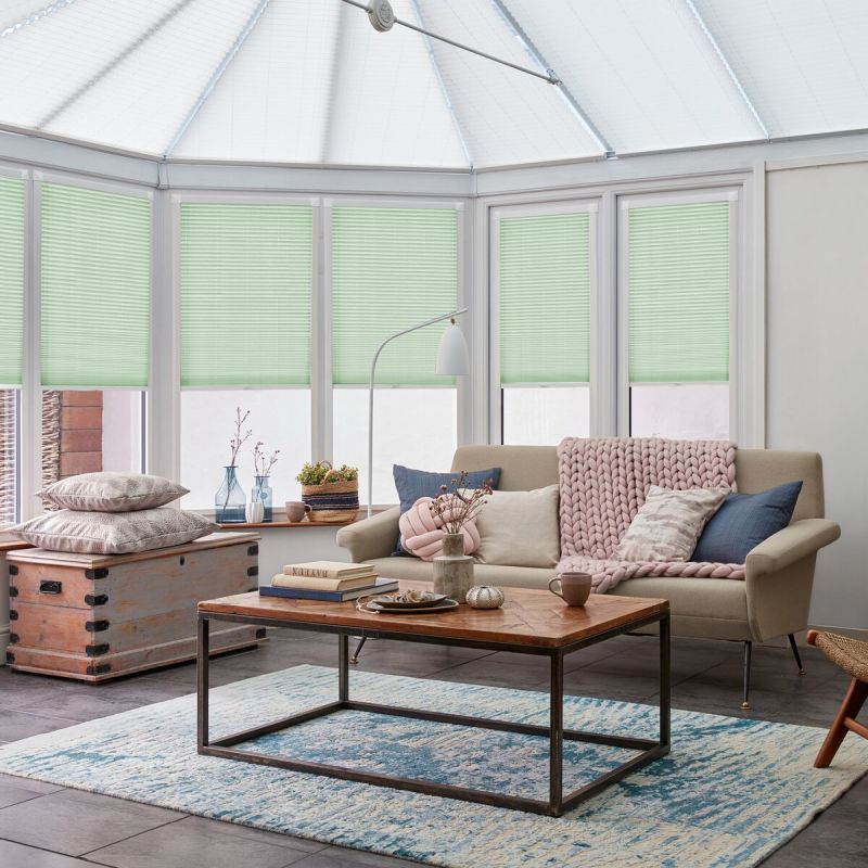 Florence Mint Pleated blind