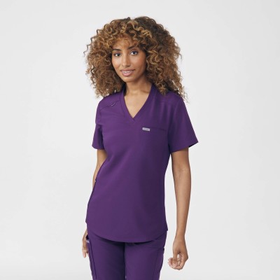 Landau Forward Women&#8216;s 2-Pocket V-Neck Scrub Top-Landau