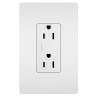 Straight Blade Duplex Receptacle Tamper-Resistant 15A White