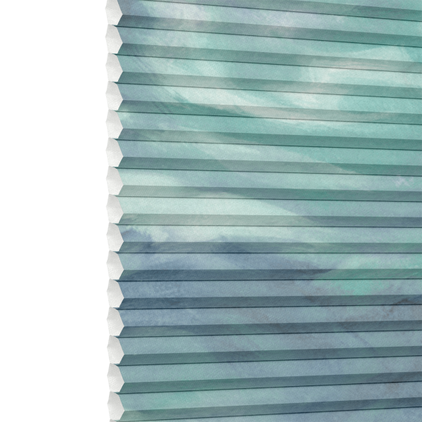 Thermashade Ripple Aqua Pleated blind