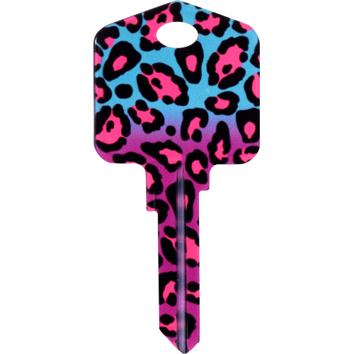 Kool Keys Fashion Leopard Key Blank Kwikset 66/97 KW1/10