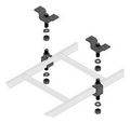 Cable Tray Fitting Ladder Ceiling Kit Steel 5/8 in 1 in. H 1 per Package pk 1 per Package