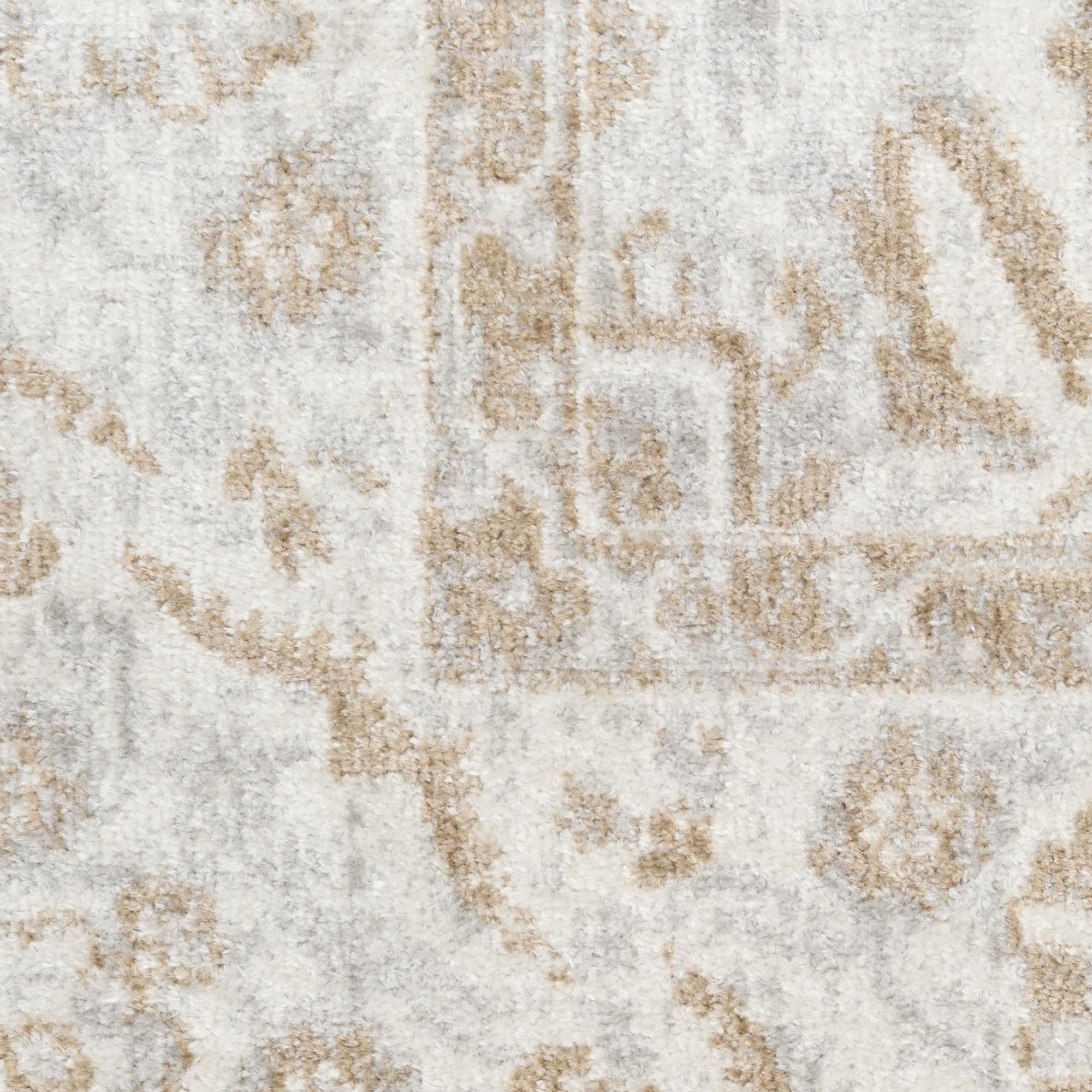 Nourison Astra Machine Washable 4' x 6' Grey Vintage Indoor Rug