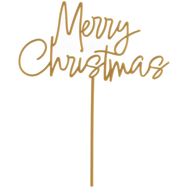Merry Christmas Gold Vertical Layon