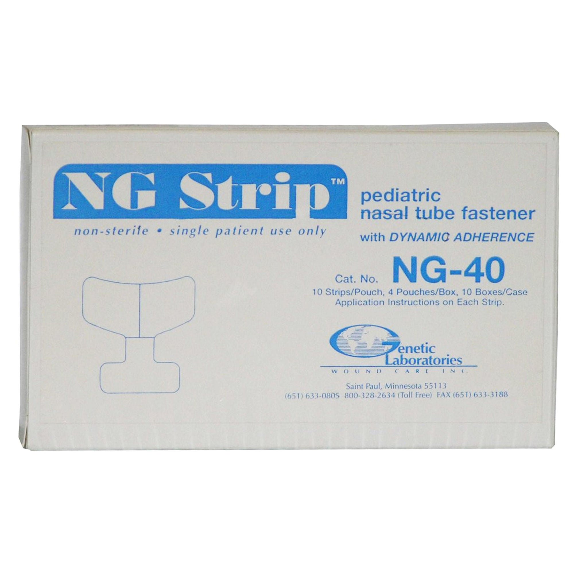 NG Strip™ Holder for use with Nasogastric and Nasal Feeding Tubes, Pediatric