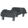 Rubbermaid Commercial, Slim Jim, Black, Receptacle Dolly