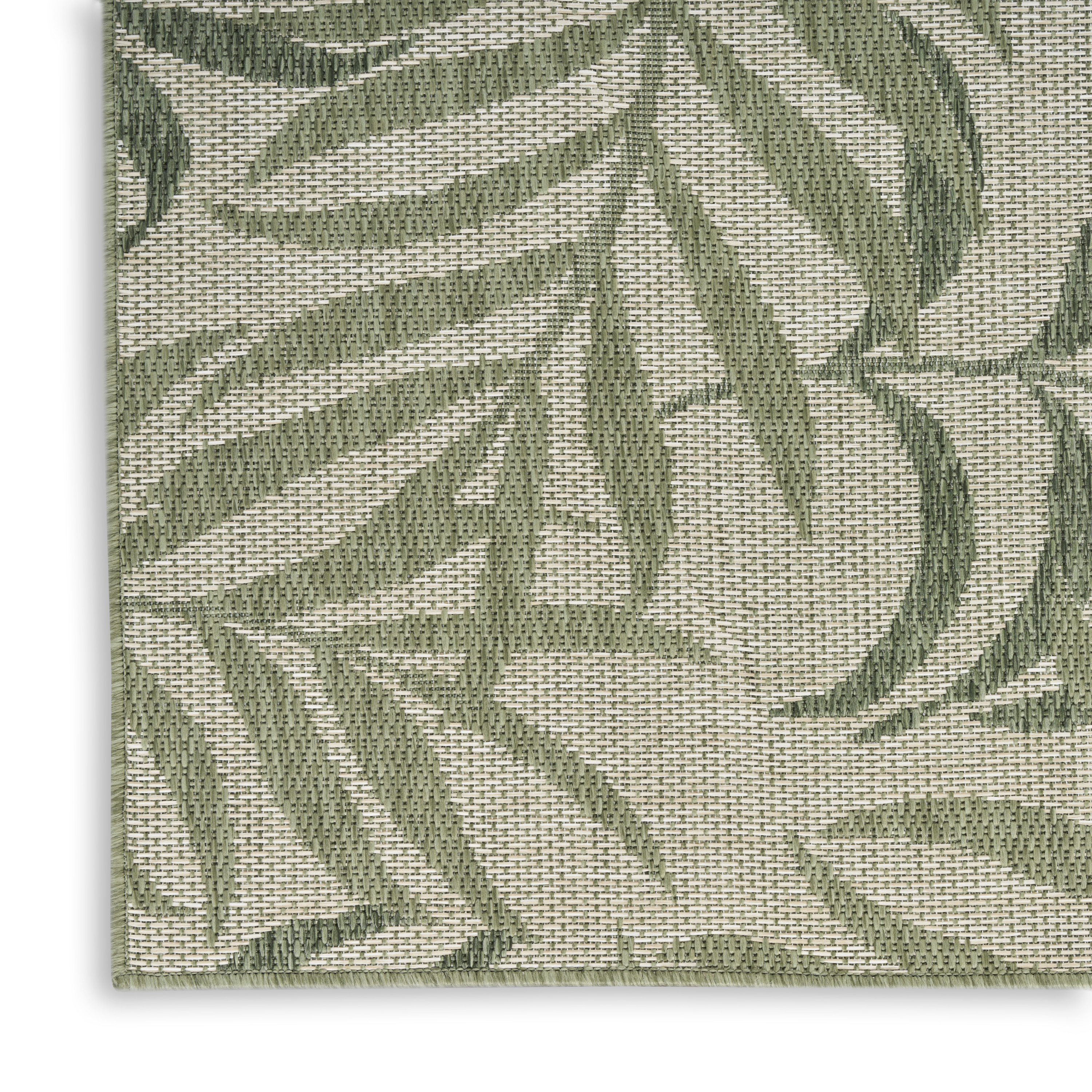 Nourison Garden Oasis 9' x 12' Ivory Green Outdoor Rug