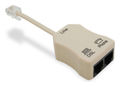 Adapter DSL Filter 4.33 in. L Gold Thermoplastic ADSL and ADSL2+ Wall Jack DSL Line Phone