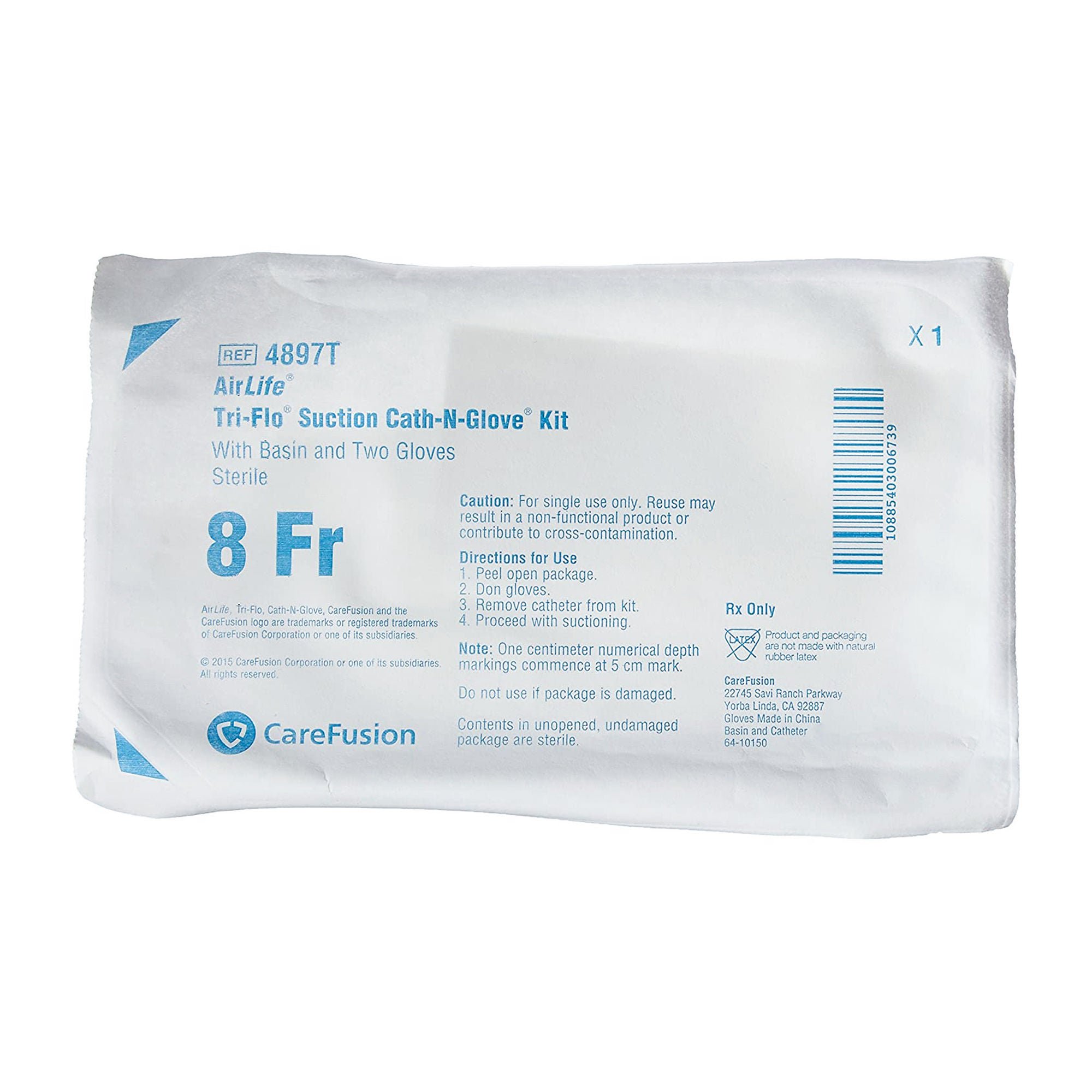 AirLife® Cath-N-Glove® Suction Catheter Kit, 8 Fr.