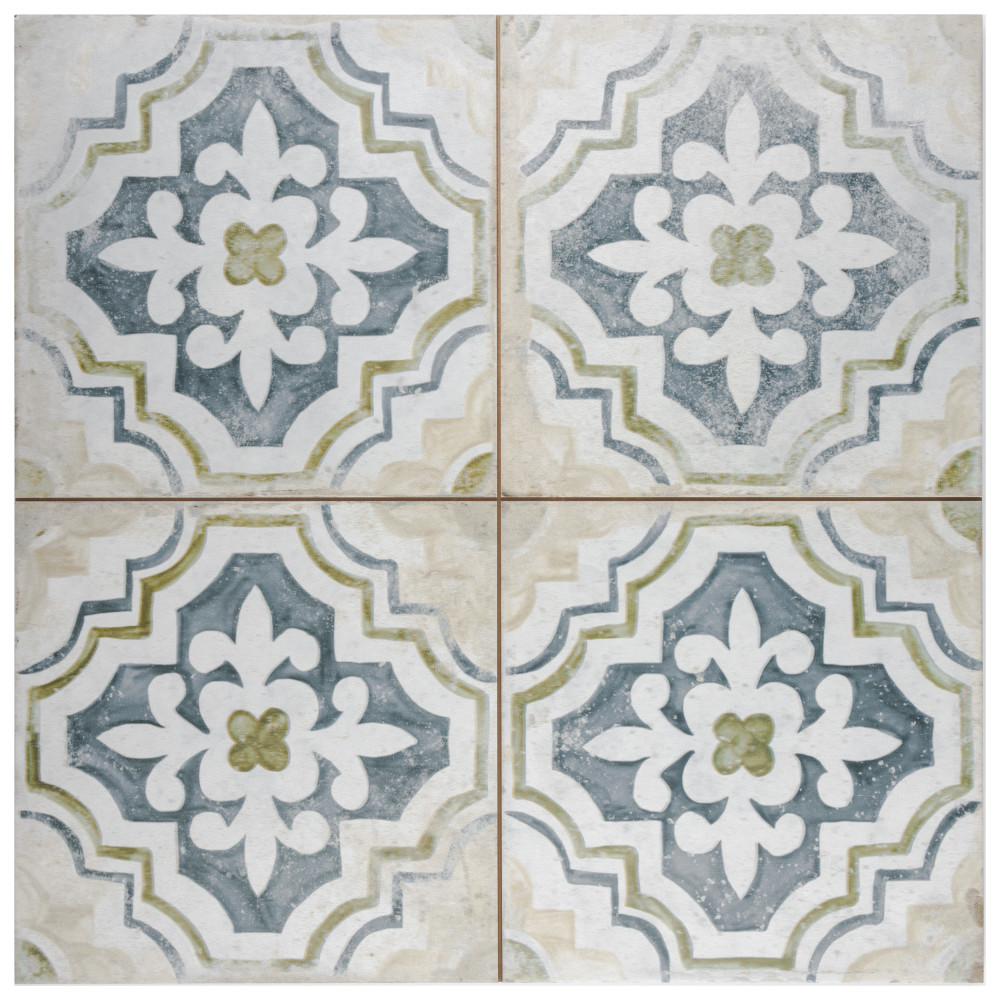 Kings Porto Fatima 17-5/8 in. x 17-5/8 in. Ceramic Floor and Wall Tile