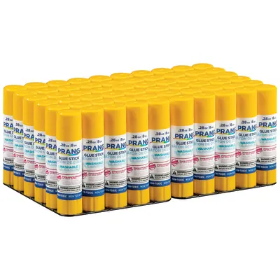 Prang Washable Glue Stick, Clear, .28 Oz., 60 Count