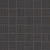 Woven Black 2×2 Mosaic Matte