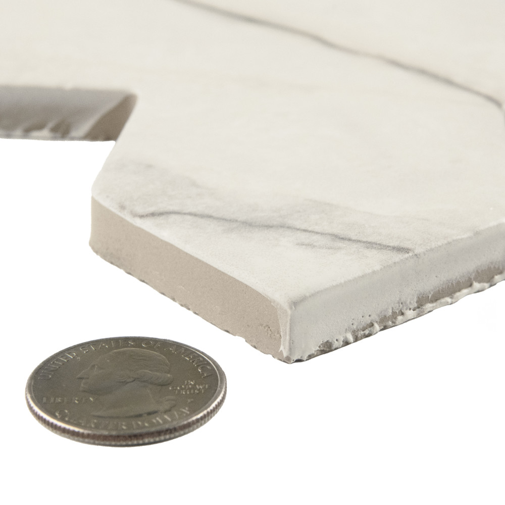 Istanbul Templar Shield Day with Night Cross 8-3/8 in. x 8-3/8 in. Porcelain Floor and Wall Tile