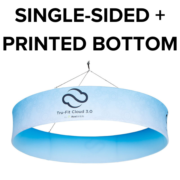 Circle 8'w x 2'h with Printed Bottom