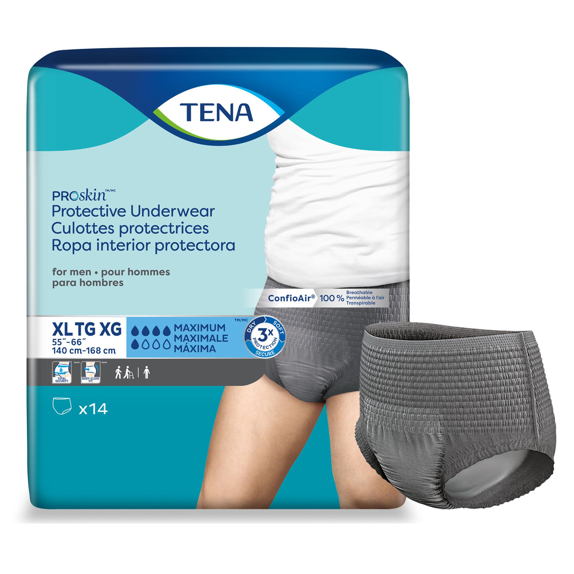 Tena® ProSkin™ Maximum Absorbent Underwear for Men, Extra Large