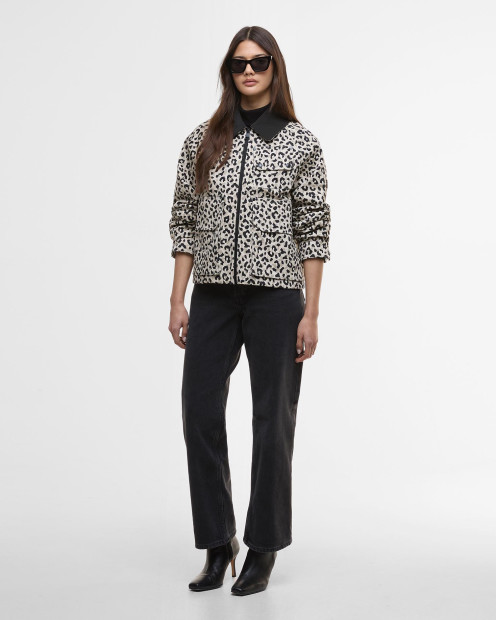 Warlock Printed Casual Jacket Jasmine Leopard Print