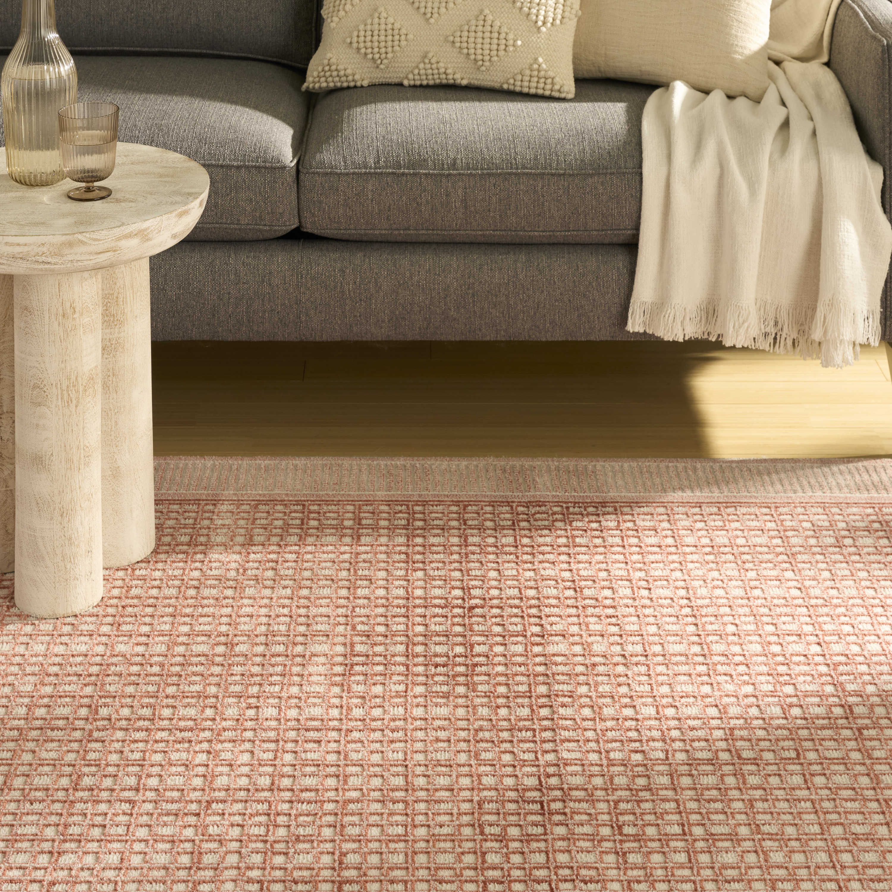 Nourison Nordic 5' x 7' Brick Ivory Modern Indoor Rug