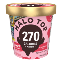 Strawberry Light Ice Cream, 16 fl oz Pint