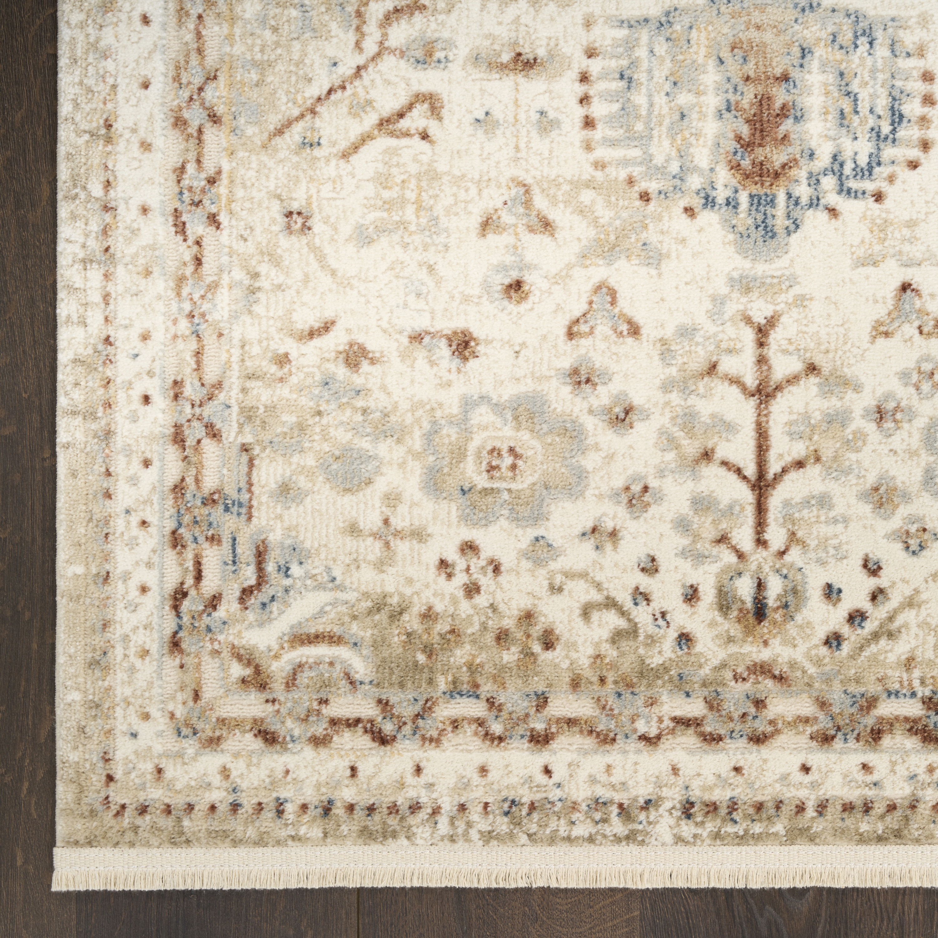Nourison Pardis 4' x 6' Ivory Rust Vintage Indoor Rug