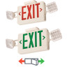Thermoplastic LED exit/unit combo red/green switchable Square Master pack of 6