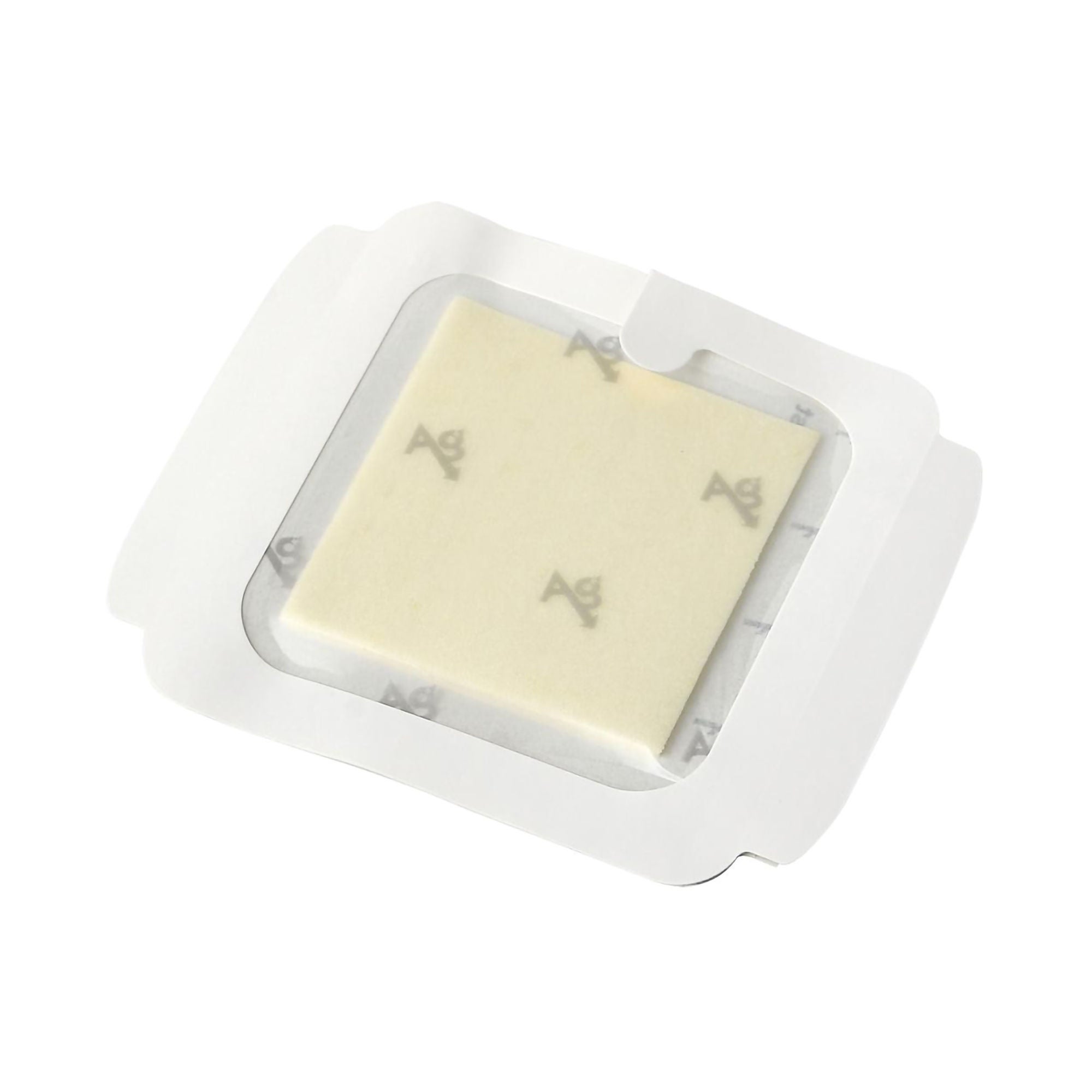 Optifoam® Ag+ Foam Dressing with Silver, 4 x 4 Inch