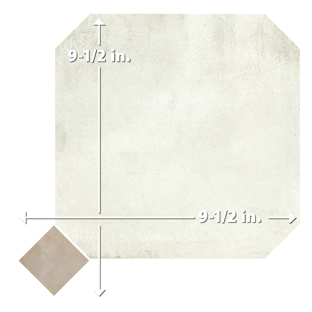Laverton Octagon Nieve with Taco Arena 7-7/8 in. x 7-7/8 in. Porcelain Floor and Wall Tile